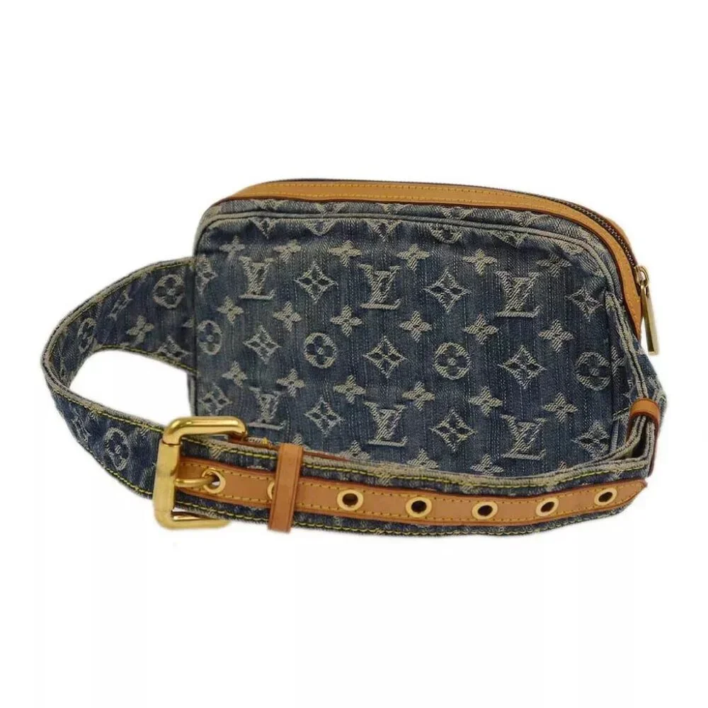 Louis Vuitton Blue Monogram Denim Bum Bag Waist Pouch - Picture 10 of 10